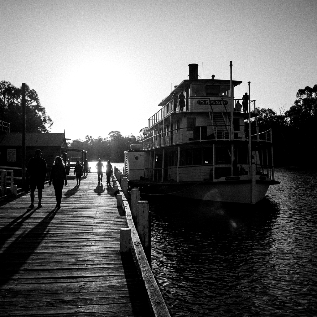 Echuca Wharf on the Murray River